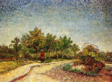 Lane in Voyer d Argenson Park at Asnieres Vincent van Gogh Oil Paintings